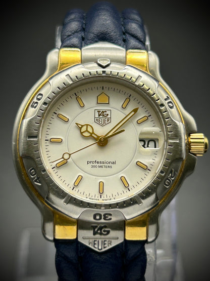 Tag Heuer 6000 18k gold bezel