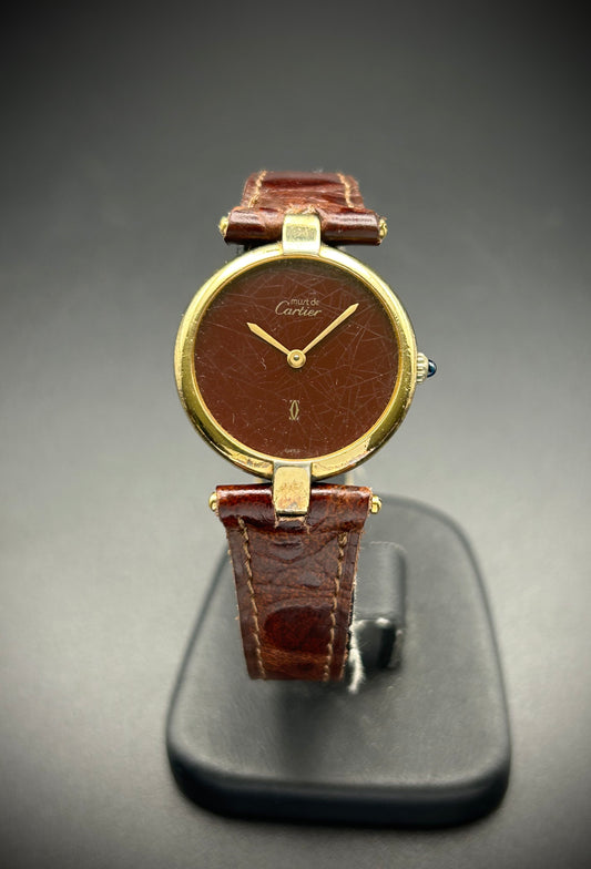 Cartier Vendome Gold Mandel Must Vermeil