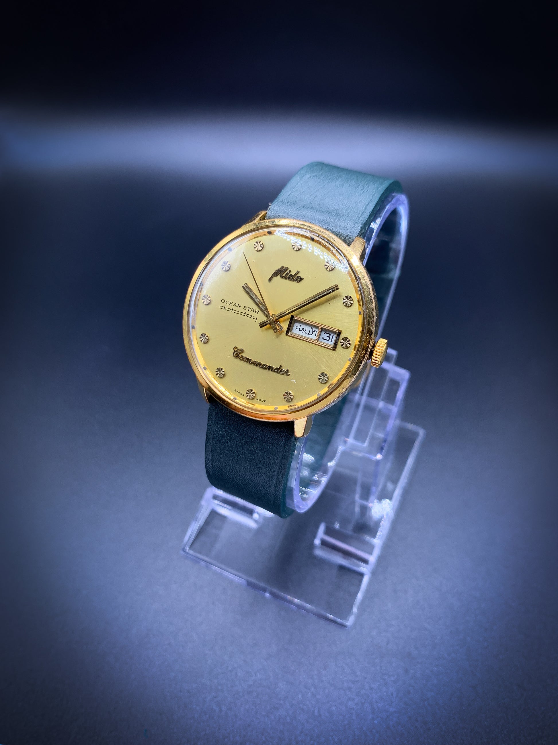 Automatic Mido Ocean Star Datoday Commander 18k MIDO Commander