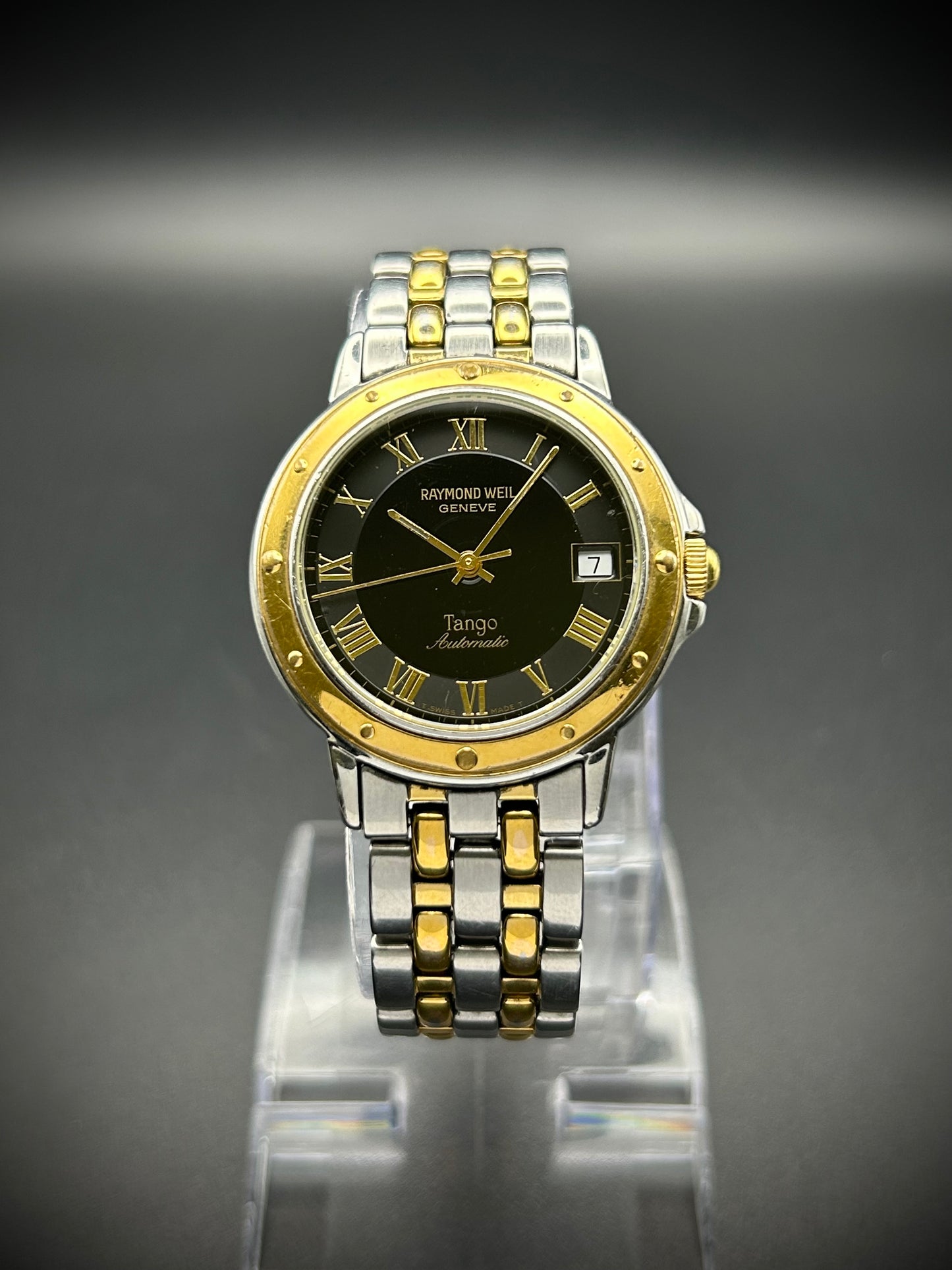 Raymond Weil Tango Automatic 18k gold bezel